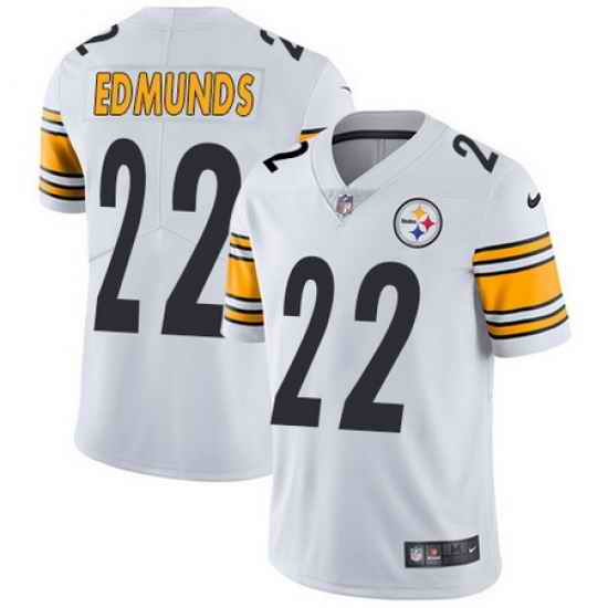 Nike Steelers #22 Terrell Edmunds White Mens Stitched NFL Vapor Untouchable Limited Jersey